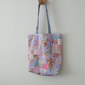 Cotton patchwork bag (B), Large size, Liberty fabric