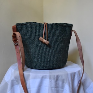 Handwoven sisal, Kenyan, kiondoo bag